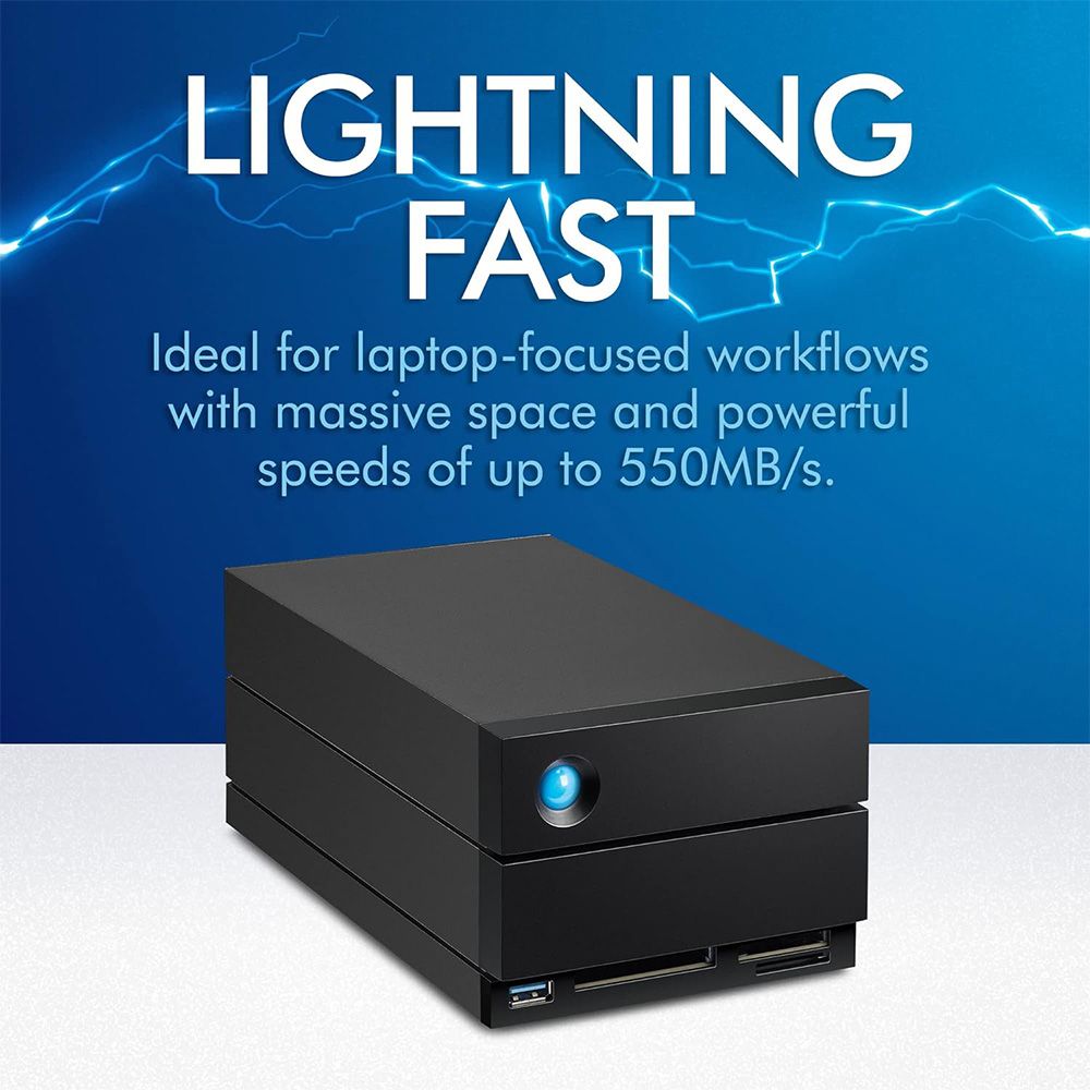 Ổ Cứng Chuyên dụng LaCie 2big Dock Thunderbolt 3 USB-C + SRS - 40TB - STLG40000400