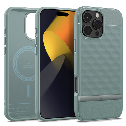 Ốp lưng Spigen iPhone 16 Pro Max Parallax Mag Matte Black