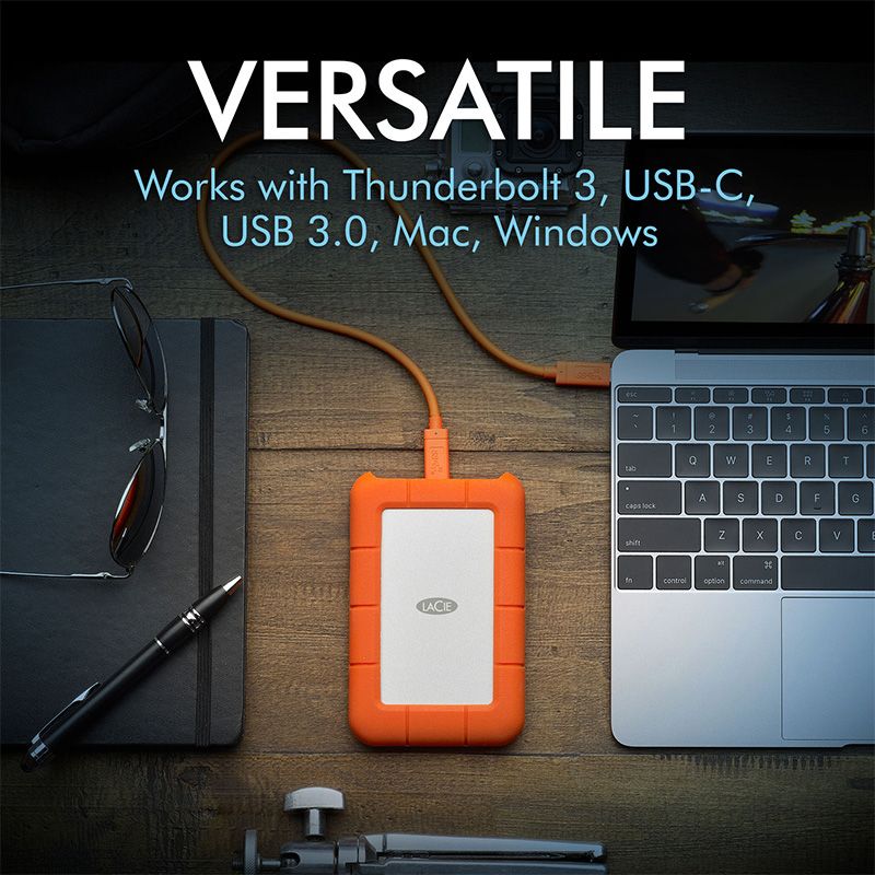 Ổ Cứng Di Động Chống Sốc HDD LaCie Rugged USB-C Rescue - 1TB - STFR1000800