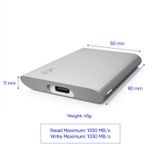  Ổ Cứng Di Động LaCie Portable SSD 500GB USB-C + Rescue - STKS500400 