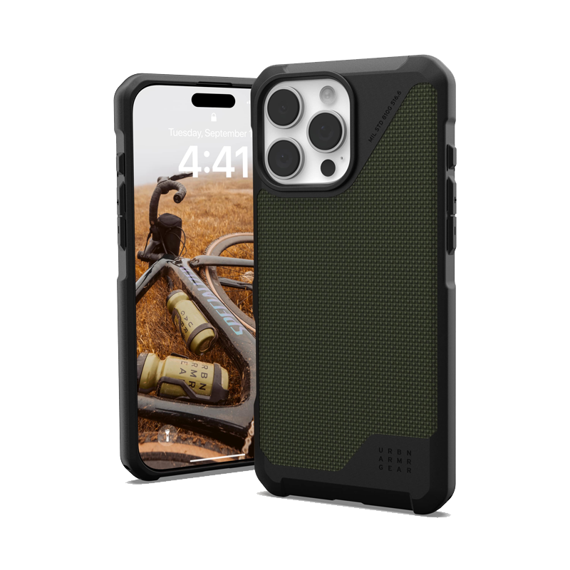 Ốp lưng iPhone 16 Pro Max UAG Metropolis LT Magsafe - Kevlar Olive