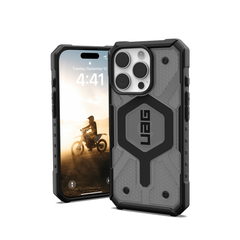 Ốp lưng iPhone 16 Pro UAG Pathfinder Clear Magsafe - Ash