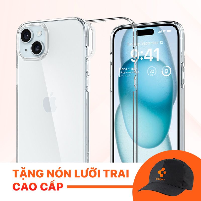  Ốp lưng Spigen 15 Plus Liquid Crystal Clear 