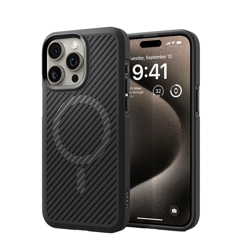 Ốp lưng Spigen iPhone 15 Pro Core Armor Magfit Matte Black