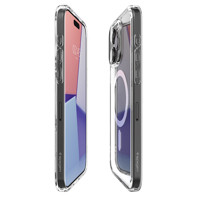 Ốp lưng Spigen iPhone 15 Pro Crystal Hybrid Magfit White