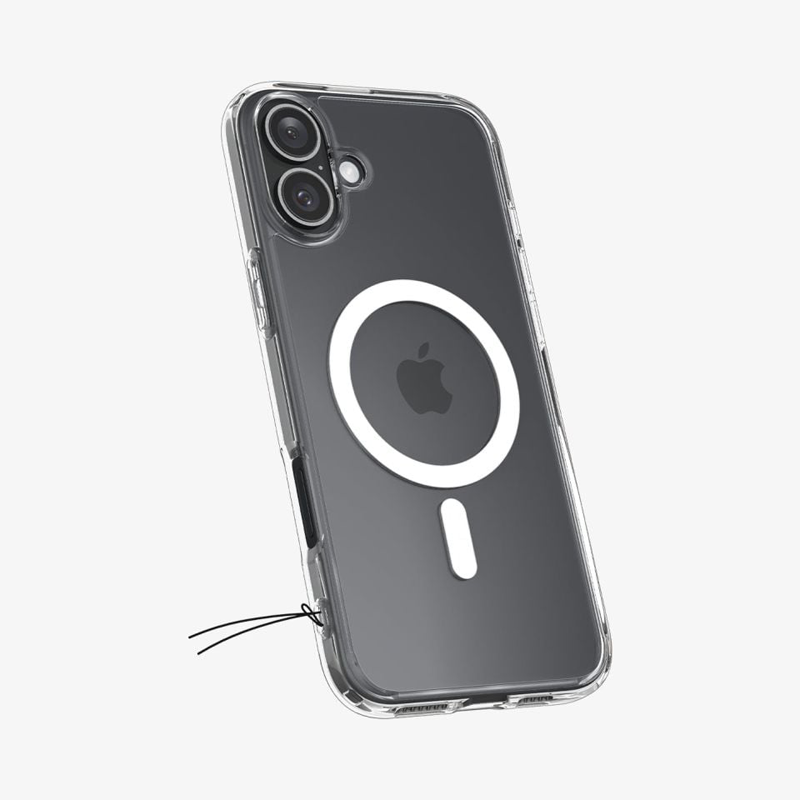 Ốp lưng Spigen iPhone 16 Crystal Hybrid MagFit White