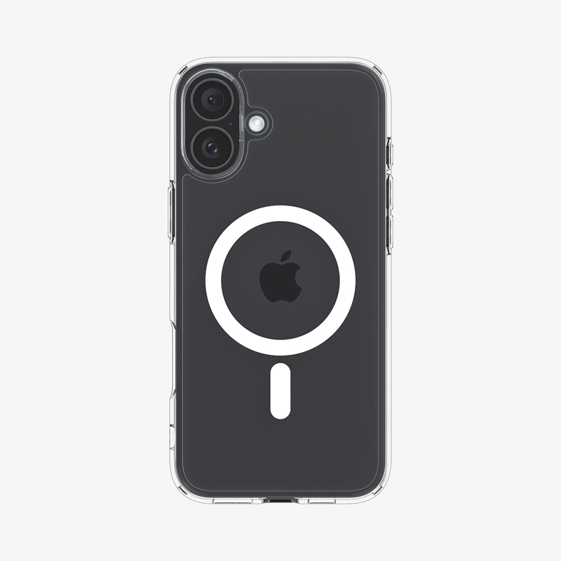Ốp lưng Spigen iPhone 16 Crystal Hybrid MagFit White