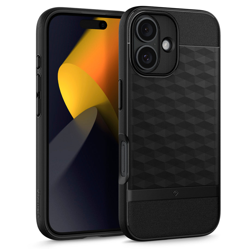 Ốp lưng Spigen iPhone 16 Parallax Mag Matte Black