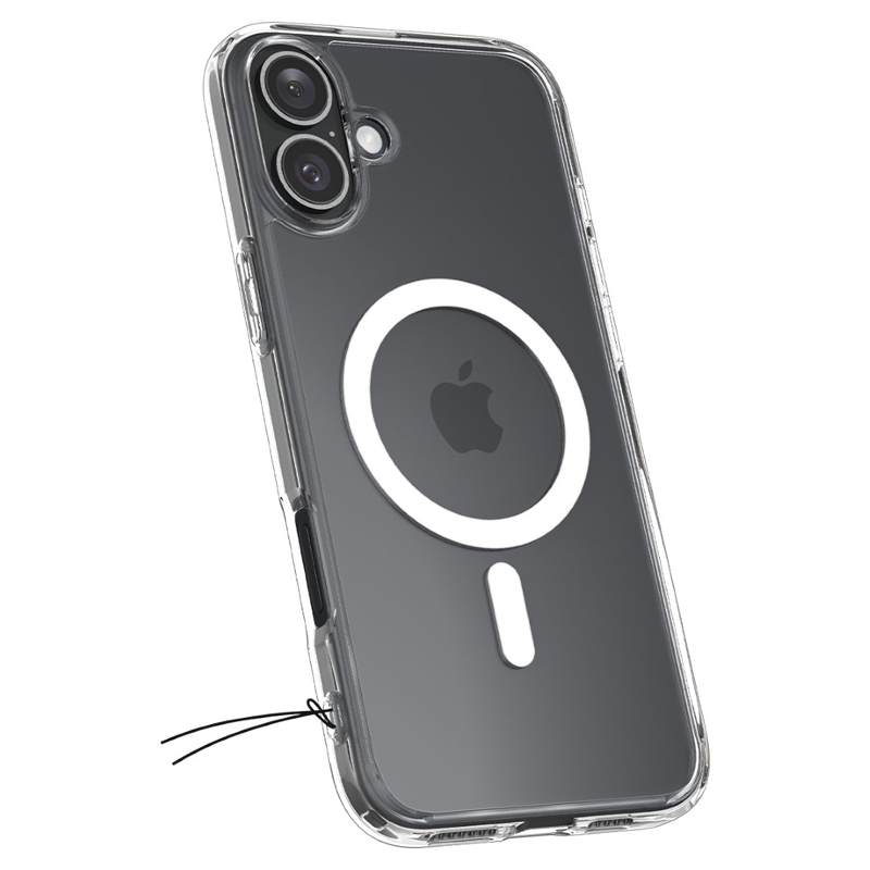 Ốp lưng Spigen iPhone 16 Plus Crystal Hybrid MagFit White