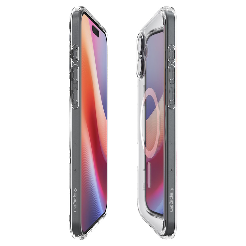 Ốp lưng Spigen iPhone 16 Plus Crystal Hybrid MagFit White