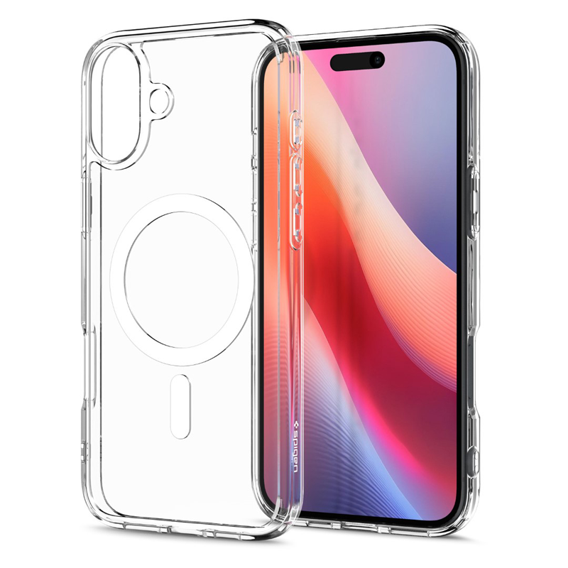 Ốp lưng Spigen iPhone 16 Plus Crystal Hybrid MagFit White