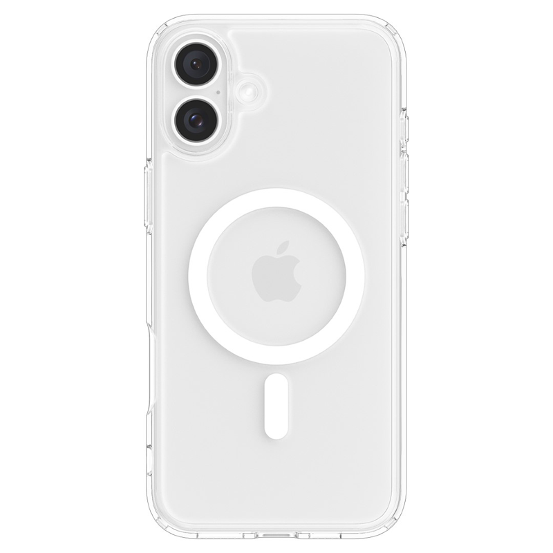 Ốp lưng Spigen iPhone 16 Plus Crystal Hybrid MagFit White