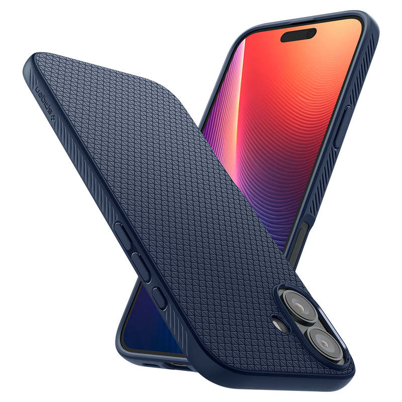 Ốp lưng Spigen iPhone 16 Plus Liquid Air Matte Black