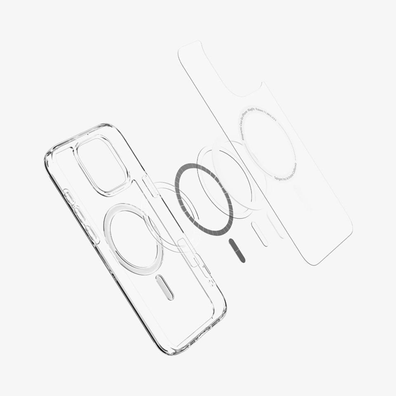 Ốp lưng Spigen iPhone 16 Pro Crystal Hybrid MagFit White