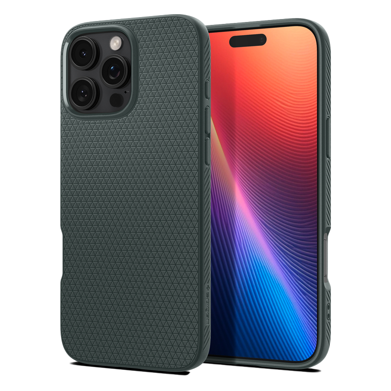 Ốp lưng Spigen iPhone 16 Pro Liquid Air Abyss Green