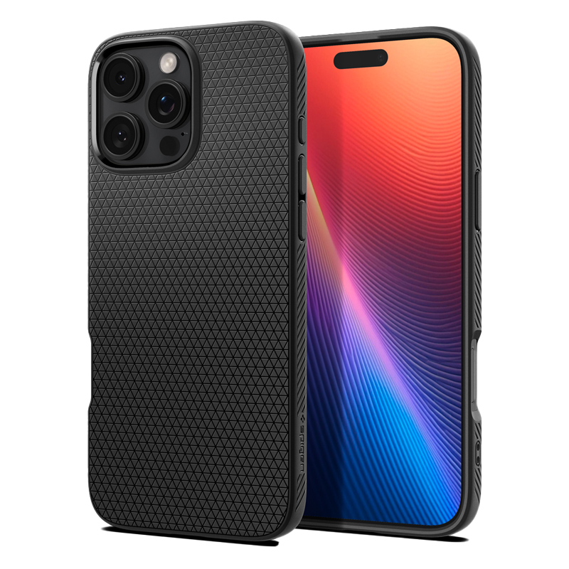 Ốp lưng Spigen iPhone 16 Pro Liquid Air Matte Black