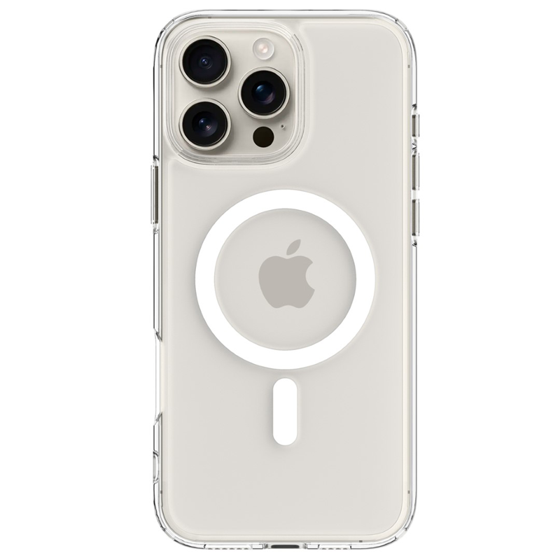 Ốp lưng Spigen iPhone 16 Pro Max Crystal Hybrid MagFit White