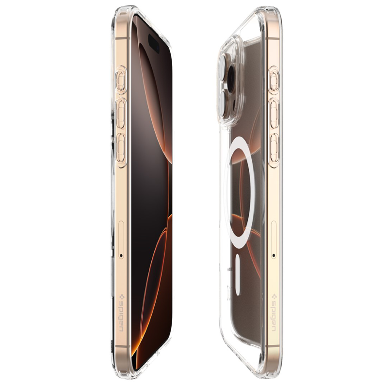 Ốp lưng Spigen iPhone 16 Pro Max Crystal Hybrid MagFit White