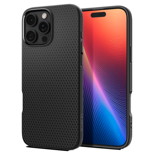 Ốp lưng Spigen iPhone 16 Pro Max Liquid Air Matte Black