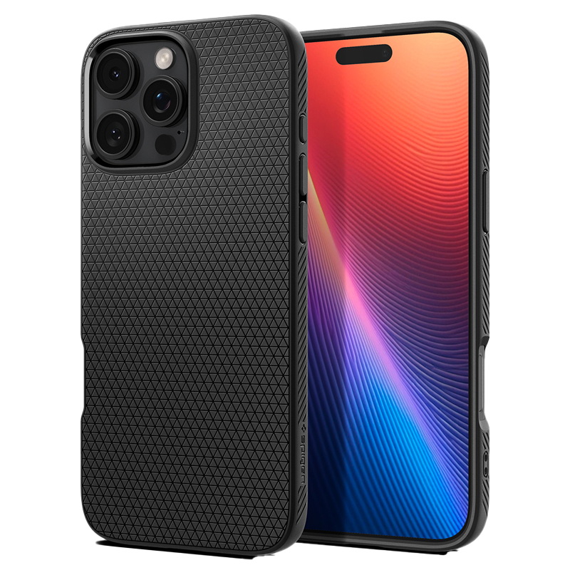 Ốp lưng Spigen iPhone 16 Pro Max Liquid Air Matte Black