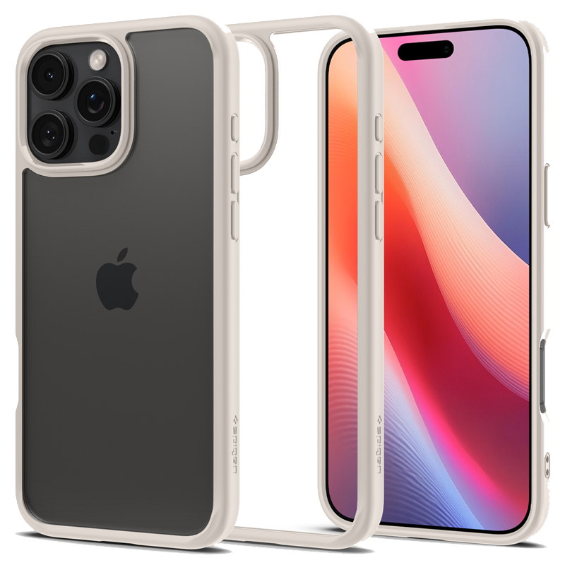 Ốp lưng Spigen iPhone 16 Pro Max Ultra Hybrid Natural Titanium