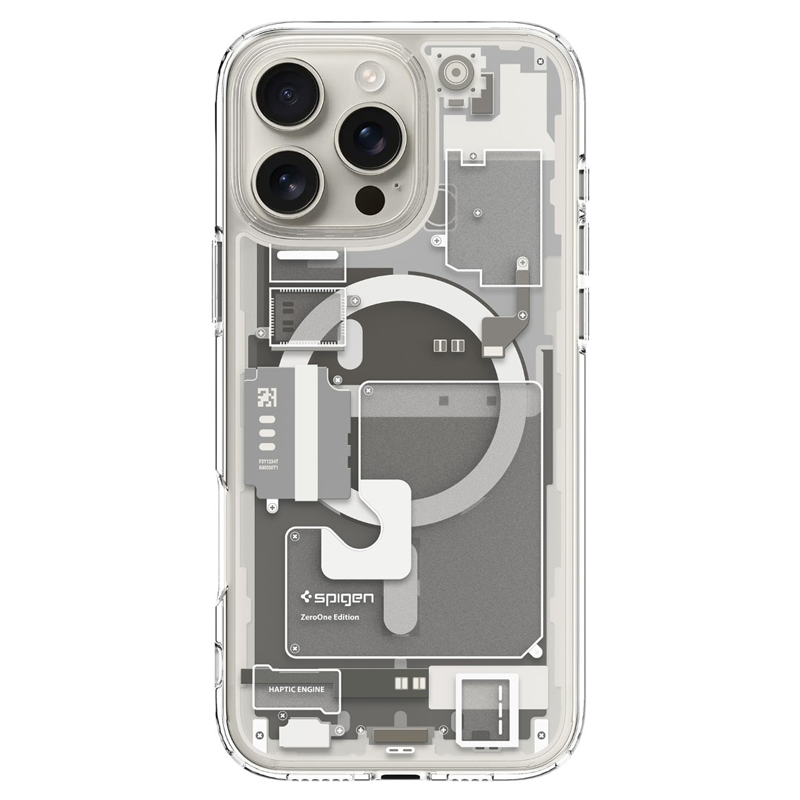 Ốp lưng Spigen iPhone 16 Pro Ultra Hybrid MagFit Zero One White