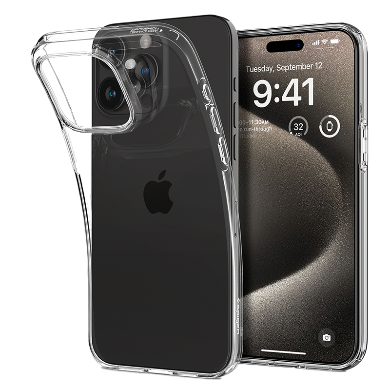 Ốp lưng Spigen iPhone 15 Pro Max Liquid Crystal Clear
