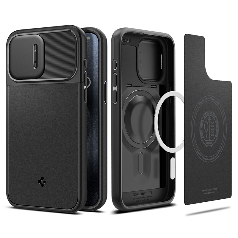 Ốp lưng Spigen iPhone 15 Pro Optik Armor MagFit