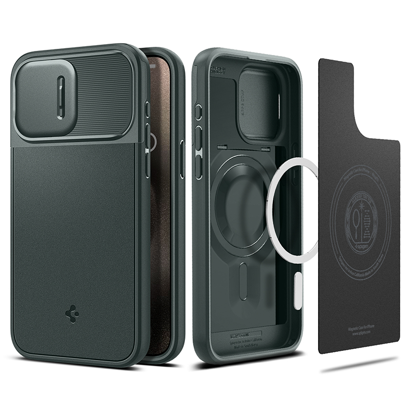 Ốp lưng Spigen iPhone 15 Pro Max Optik Armor MagFit