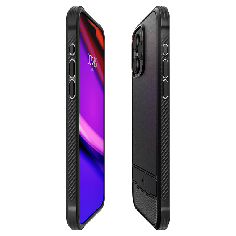 Ốp lưng Spigen iPhone 15 Pro Rugged Armor MagFit Matte Black