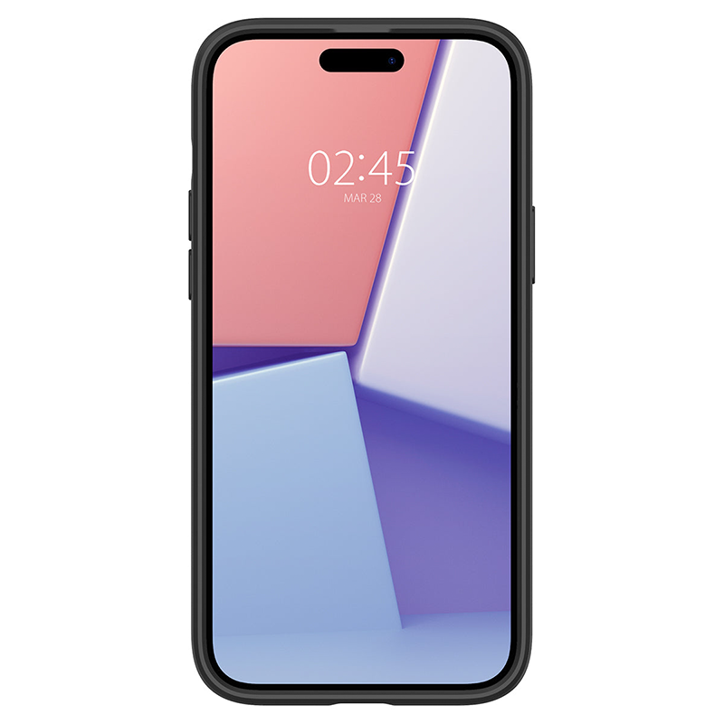 Ốp lưng Spigen iPhone 15 Plus Ultra Hybrid Crystal Viền màu Đen, Trong suốt