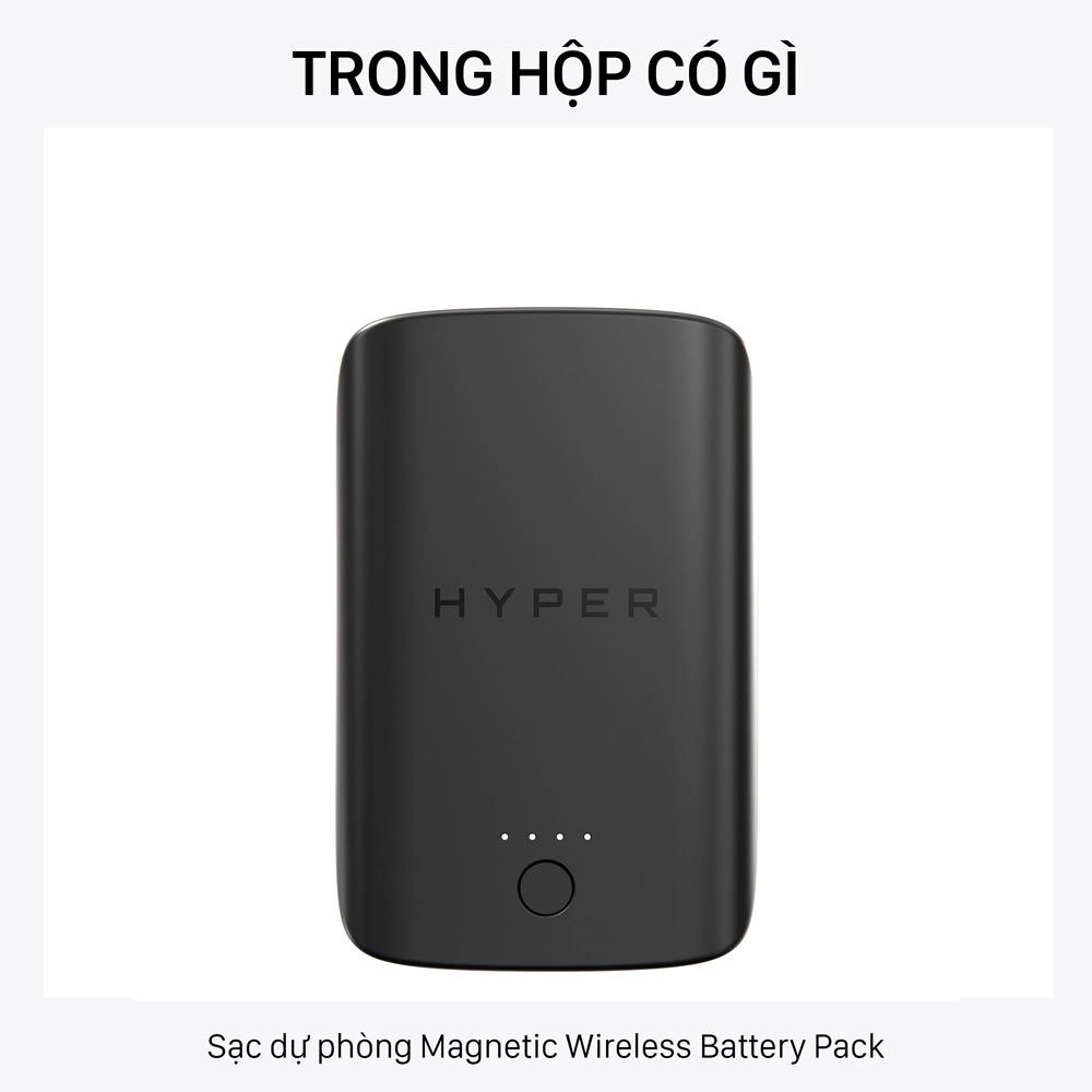 Sạc dự phòng không dây từ tính HyperJuice Magnetic Wireless Battery 5.000 mAh WL61TC