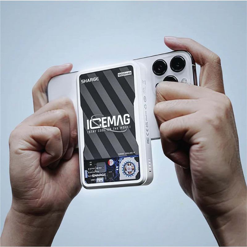 Pin sạc dự phòng Sharge ICEMAG 20W 10.000mAh từ tính làm mát tự động