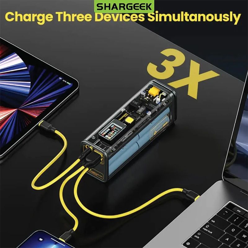 Pin sạc dự phòng Shargeek Storm II 100W 25.600mAh