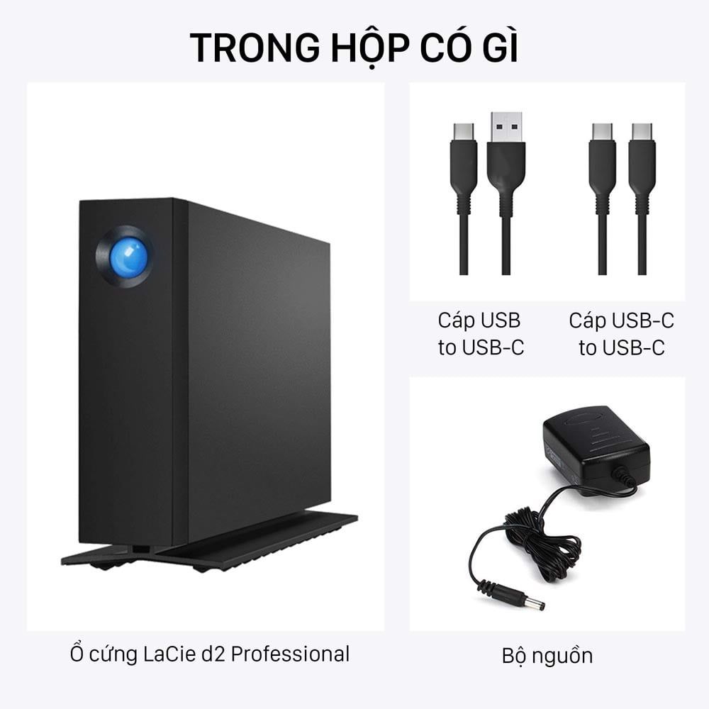 Ổ Cứng Để Bàn LaCie D2 Pro 4TB USB-C + SRS - STHA4000800