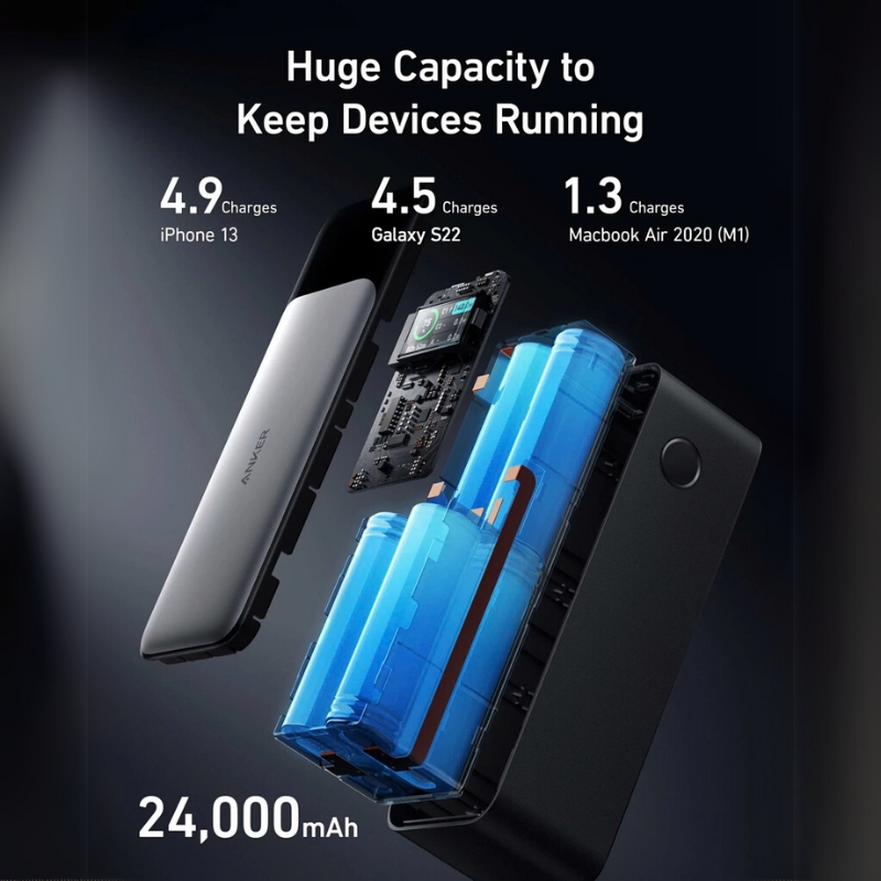 Pin Sạc Dự Phòng Anker 737 PowerCore 24.000mAh 140W A1289 Chính Hãng