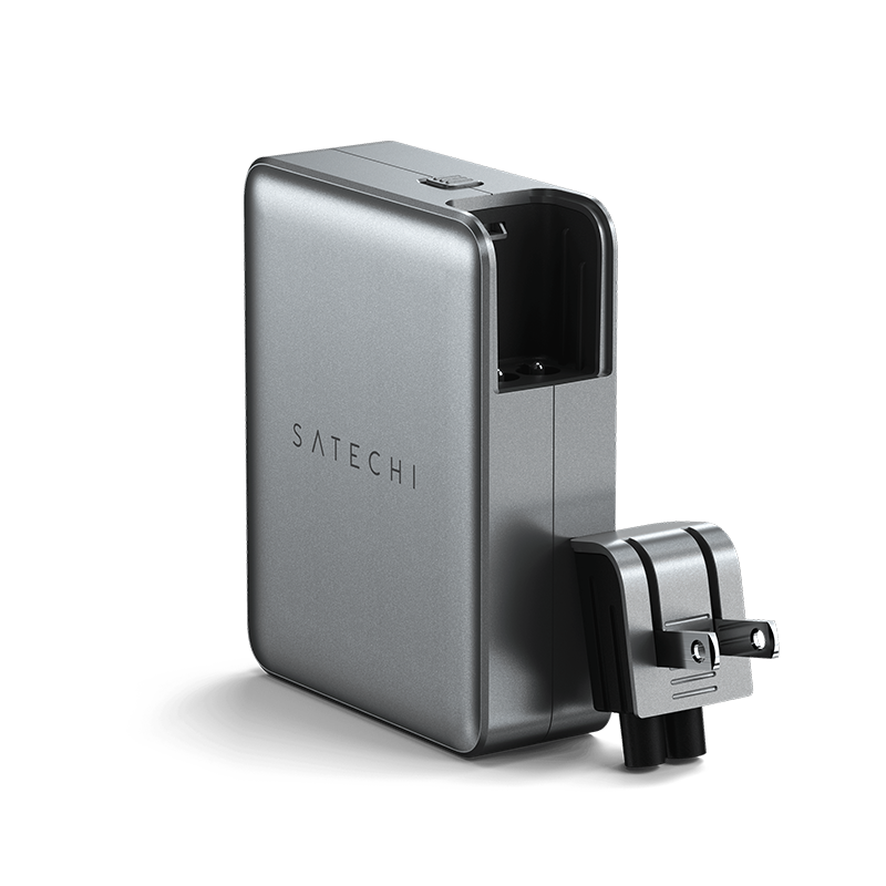 Sạc di động Satechi GaN USB-C 145W 4 cổng Travel Charger Chính hãng