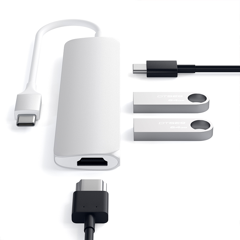 Adapter chuyển đổi Satechi USB-C Multiport Slim Chính hãng