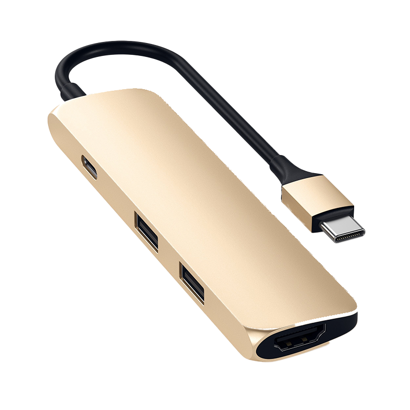 Adapter chuyển đổi Satechi USB-C Multiport Slim Chính hãng