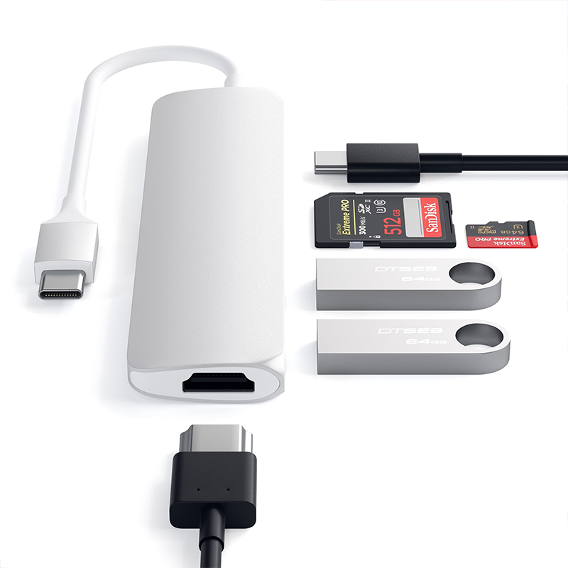 Adapter chuyển đổi Satechi USB-C Multiport V2 Chính hãng