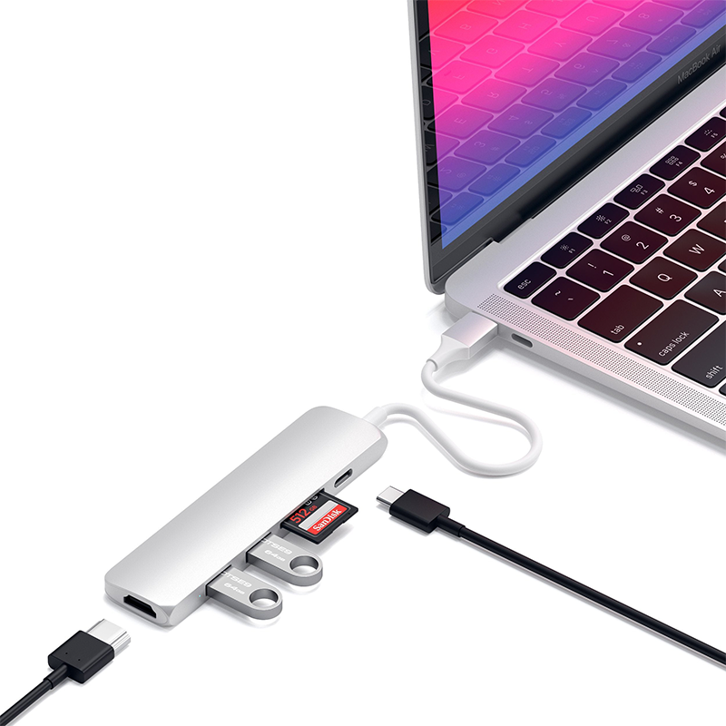 Adapter chuyển đổi Satechi USB-C Multiport V2 Chính hãng