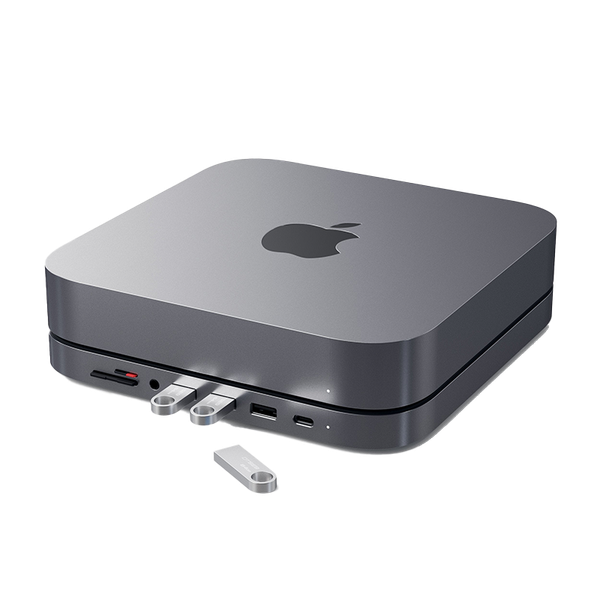 Đế kiêm Hub chuyển đổi Satechi cho Mac Mini - Gray ST-ABHFM Chính hãng