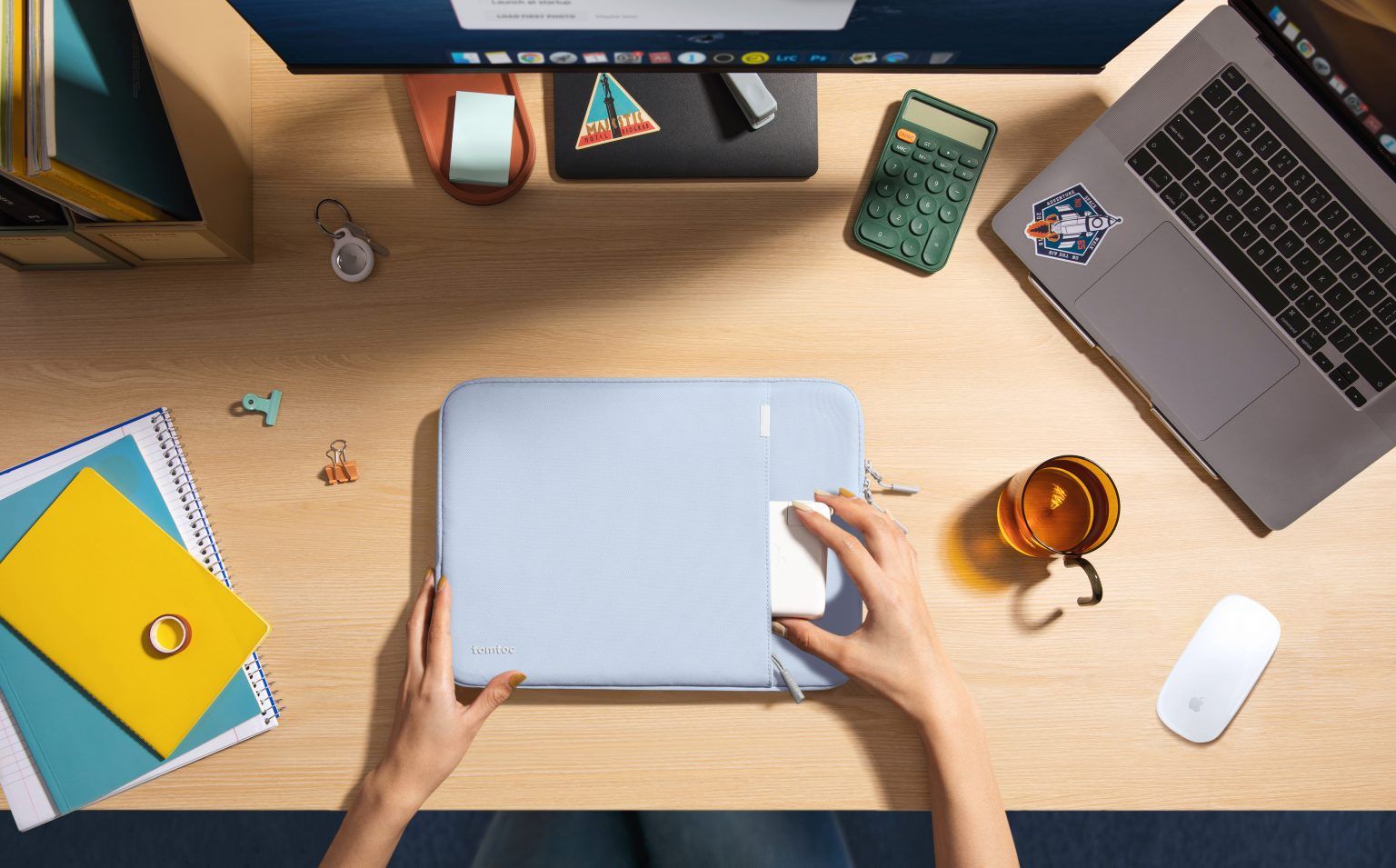 Túi Chống Sốc Tomtoc 360* Protective MacBook/Laptop 16” - Mist Blue