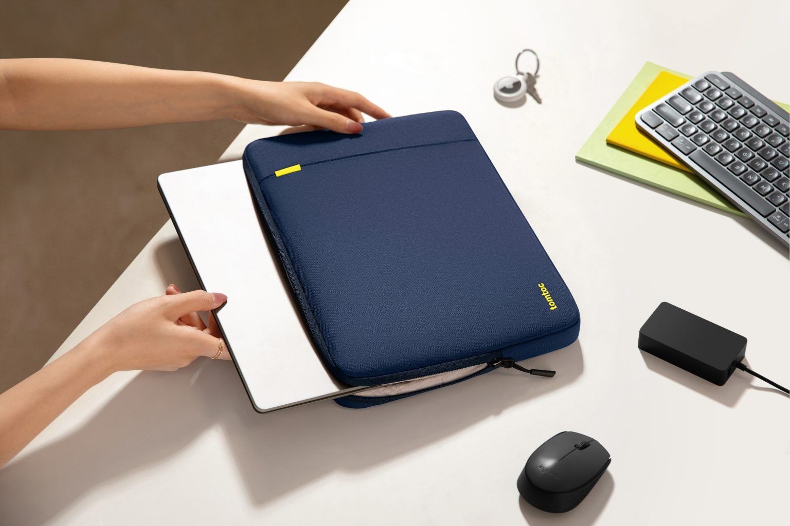 Túi Chống Sốc Tomtoc 360* Protective MacBook/Laptop 14” - Navy Blue
