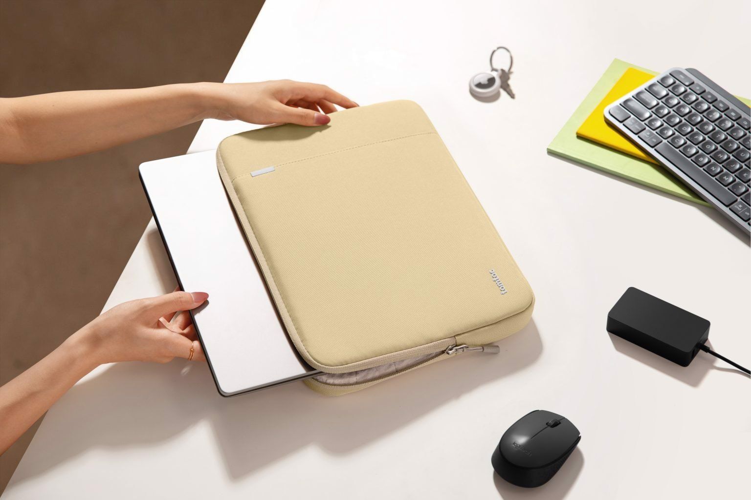 Túi Chống Sốc Tomtoc 360* Protective MacBook/Laptop 14” - Khaki