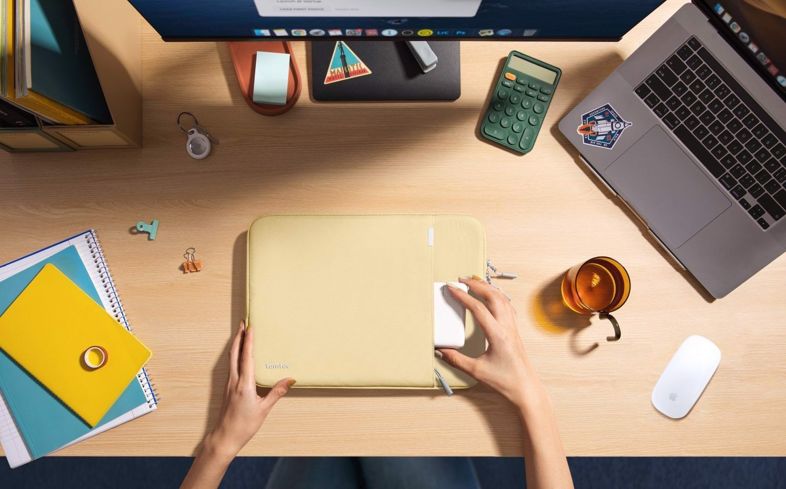 Túi Chống Sốc Tomtoc 360* Protective MacBook/Laptop 13” - Khaki