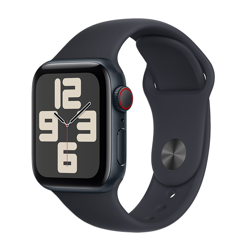  Apple Watch SE 2023 GPS + Cellular - Mặt nhôm - Dây cao su - 40mm - Chính hãng 