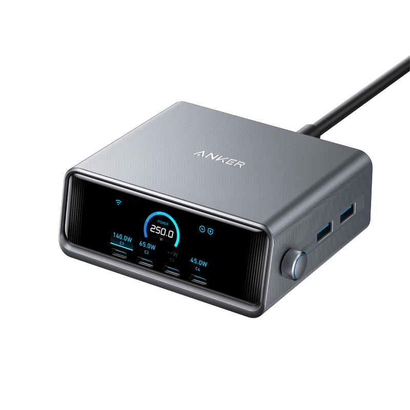 Trạm Sạc Anker Prime 6 Cổng 4C2A 250W A2345 Chính Hãng