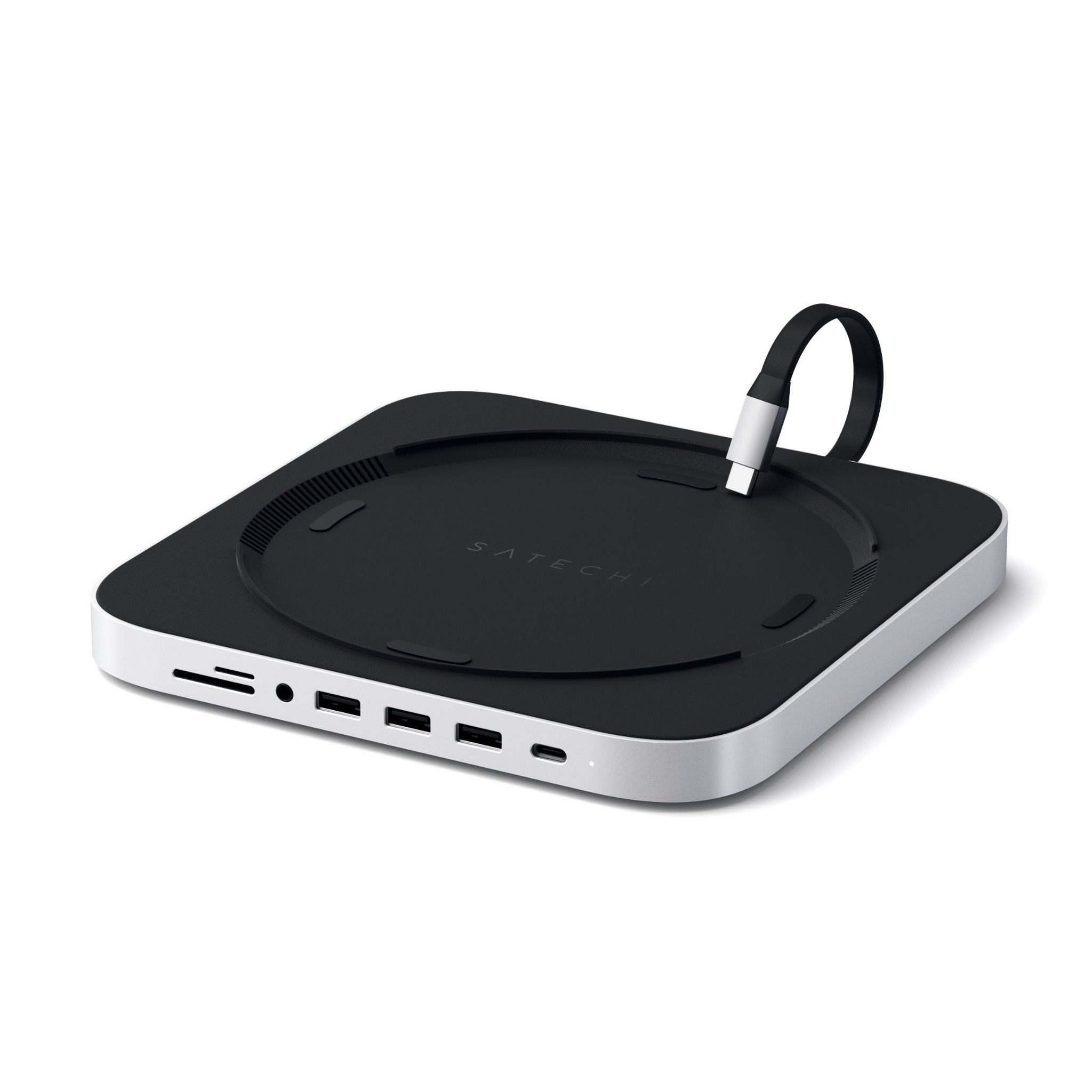 Đế kiêm Hub chuyển đổi Satechi cho Mac Mini - Gray ST-ABHFM Chính hãng