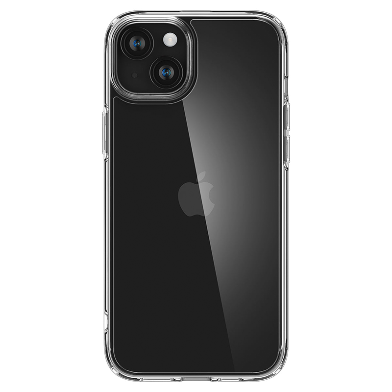 Ốp lưng Spigen iPhone 15 Plus Ultra Hybrid Crystal Viền màu Đen, Trong suốt